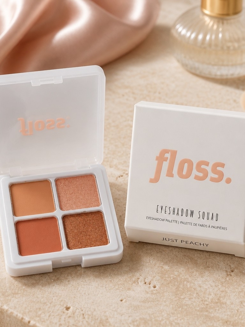 floss. Eyeshadow Squad Palette - Just Peachy (Peach Shades)